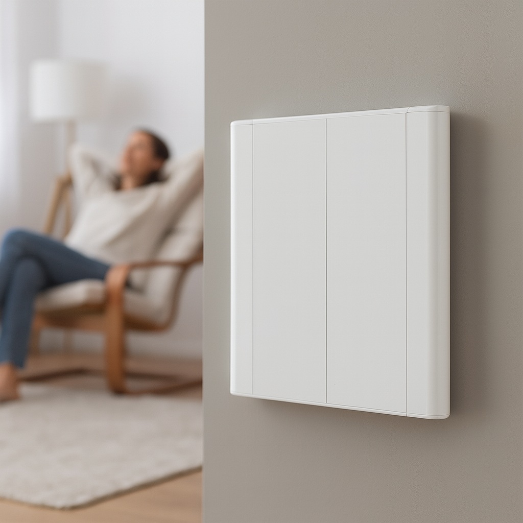 Slimline Curve electric radiator 600w