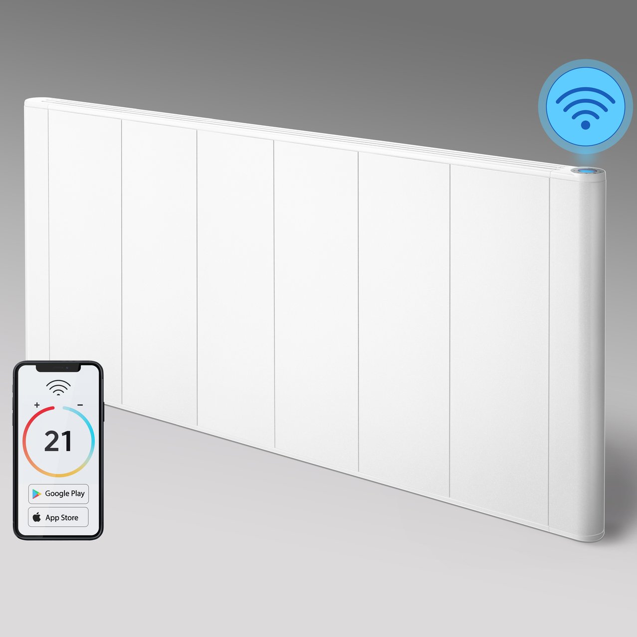 slimline curve 500x1104mm 2000w wifi white main
