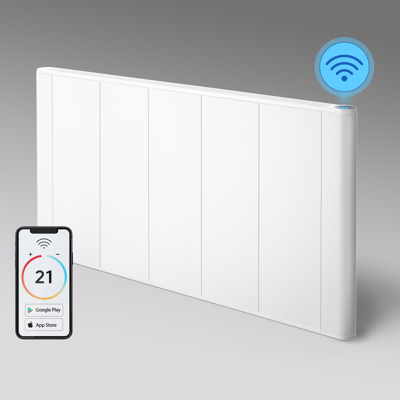 slimline curve 500x942mm 1500w wifi white main
