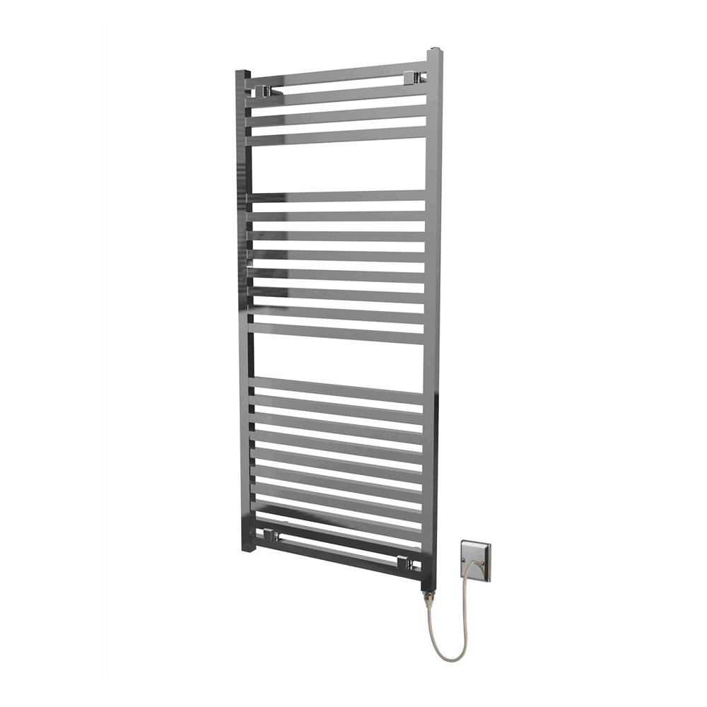 Contemporary Chrome Electric Towel Rail