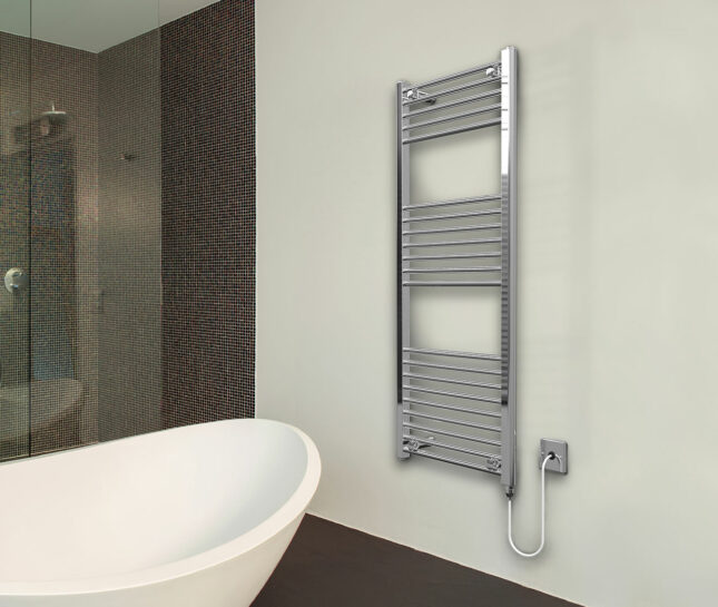 small electric towel rail with timer