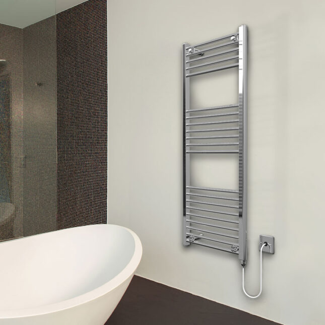 Classic Chrome Electric Towel Rail