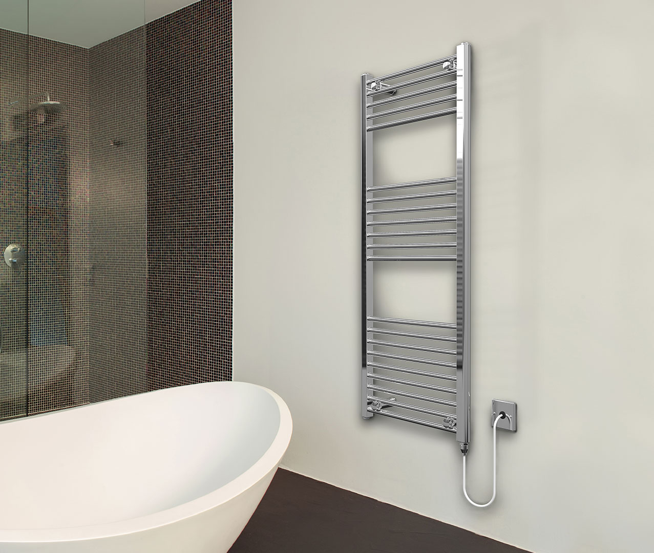 Classic Chrome Electric Towel Rail - WiFi