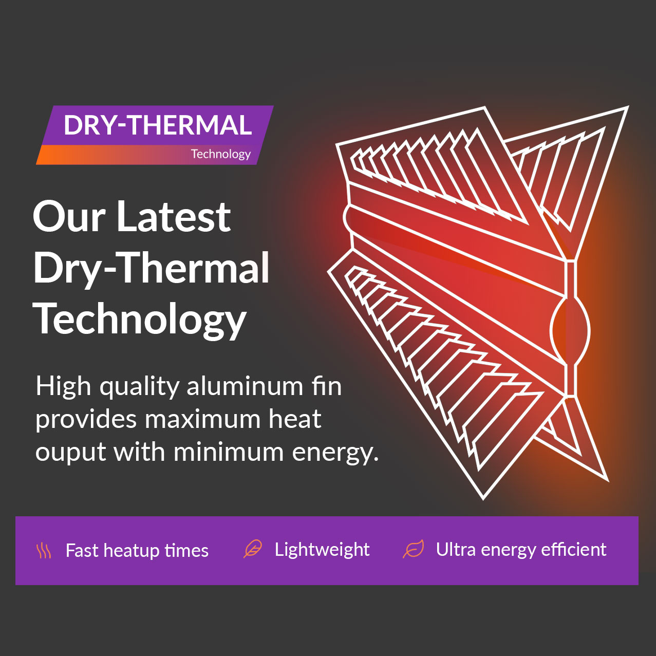 Electric radiators dry thermal technology