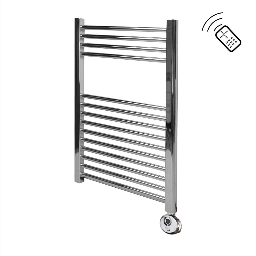 Classic Chrome Remote Control Towel Rail 750 x 500