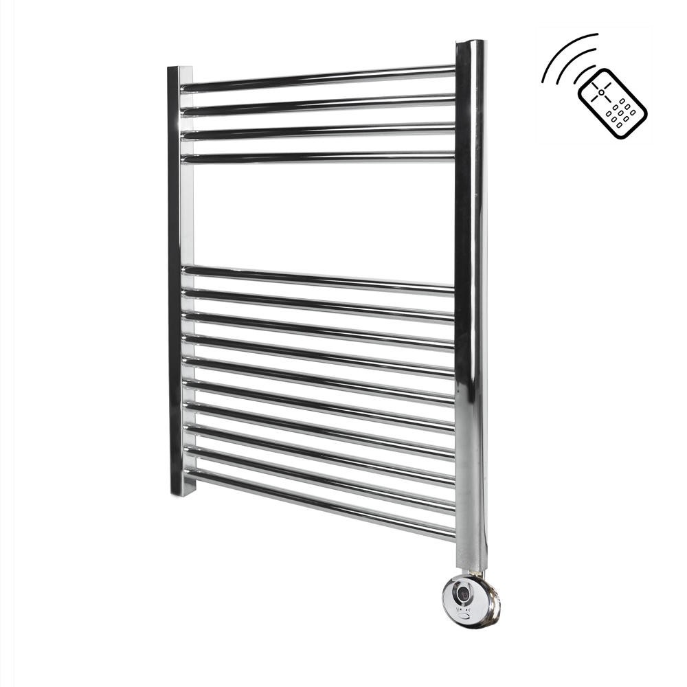 Classic Chrome Remote Control Towel Rail 750 x 600