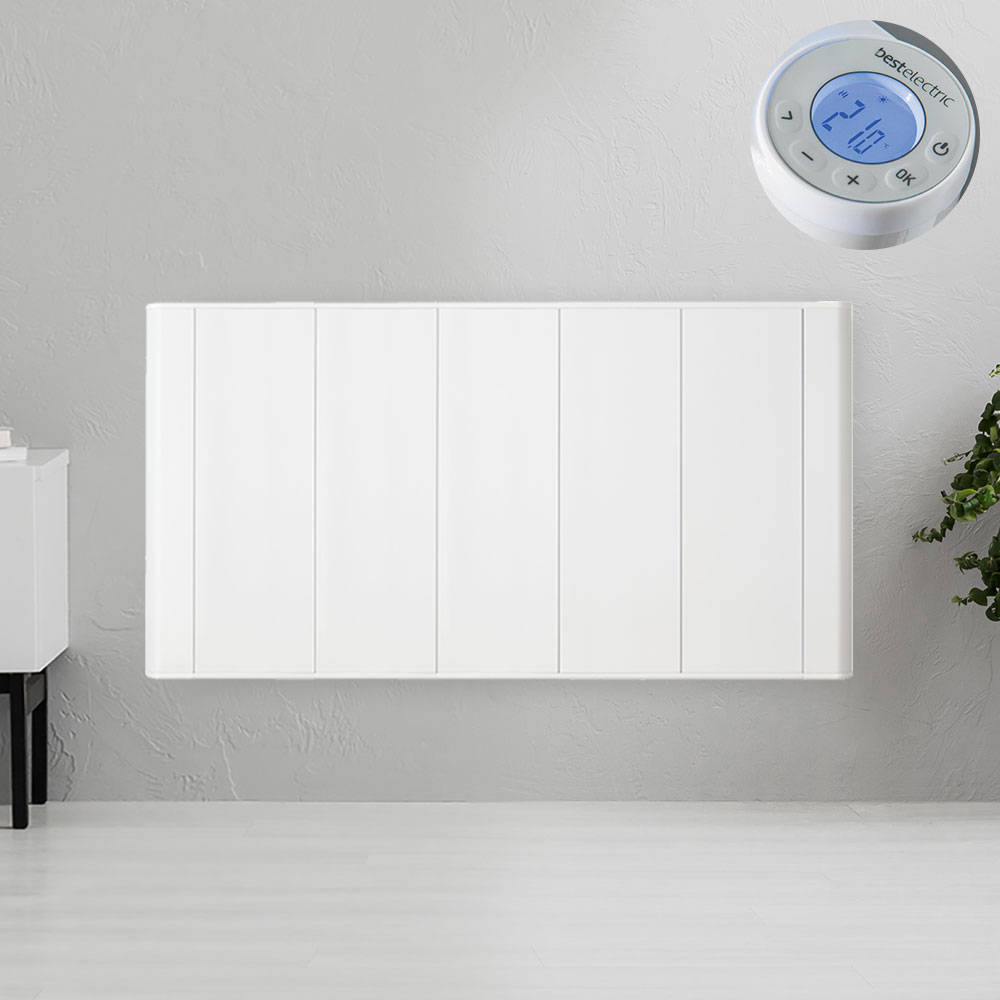 slimline curve 1500w electric radiator