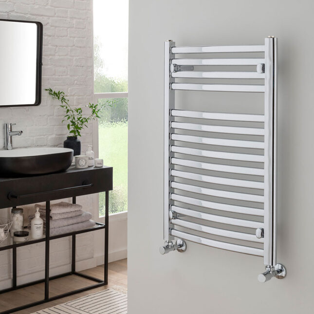 Affinity Curve Electric Towel Rail Chrome