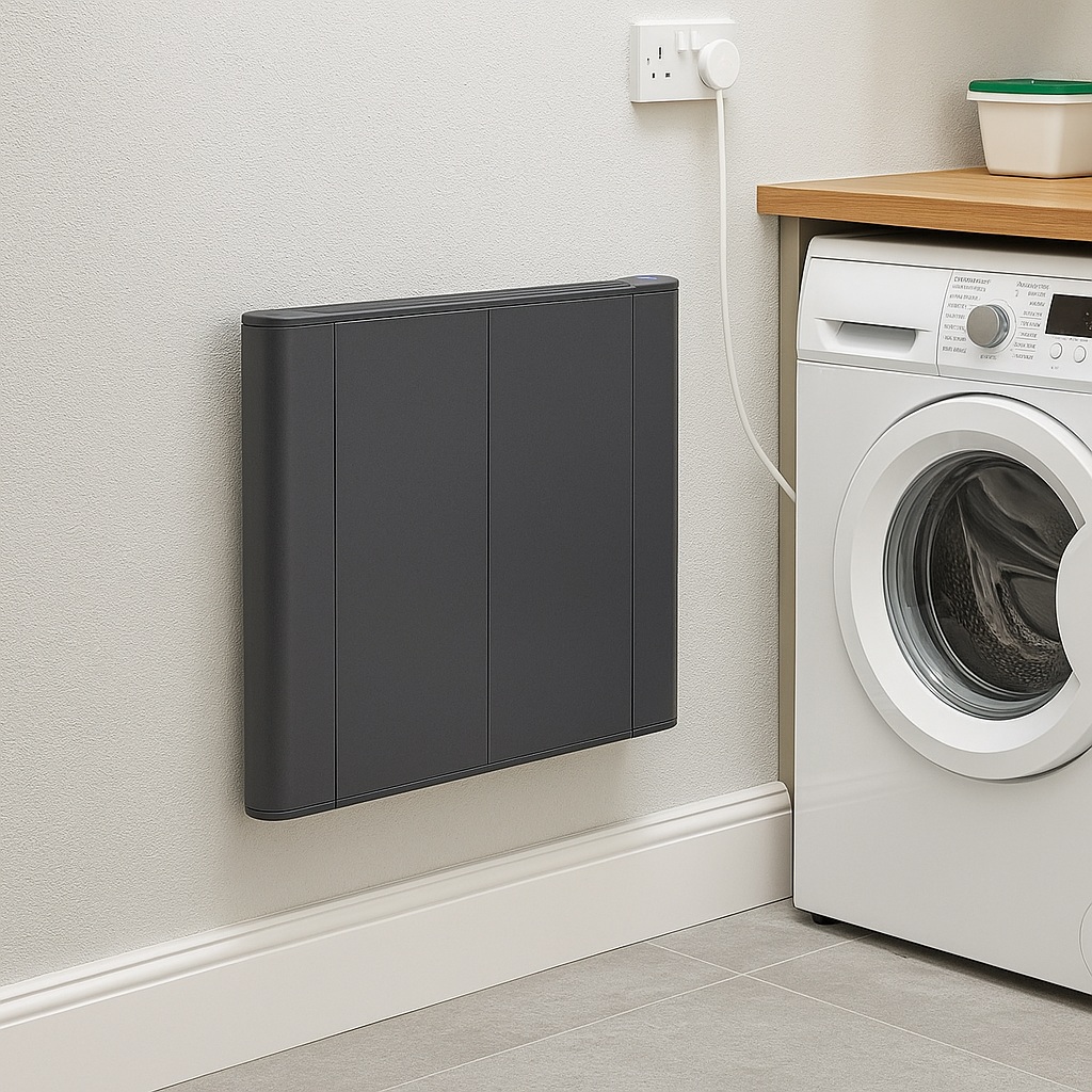 Slimline Curve 600w Anthracite electric radiator
