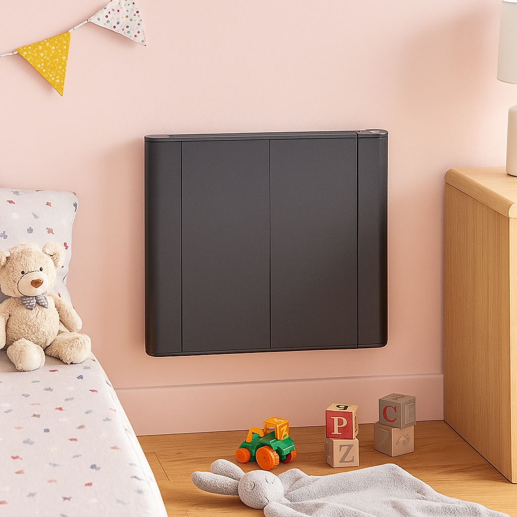 Slimline Curve 600w Anthracite electric radiator