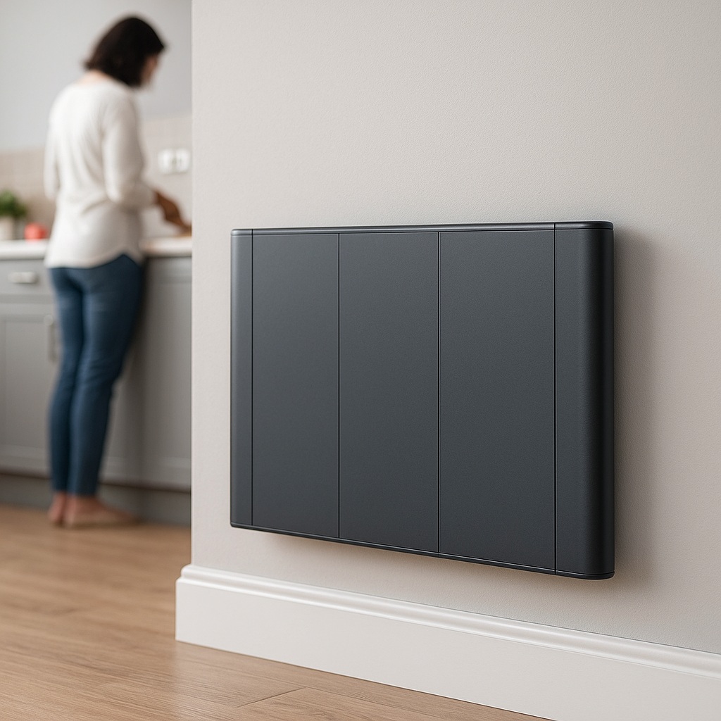 Slimline Curve 900w Anthracite electric radiator