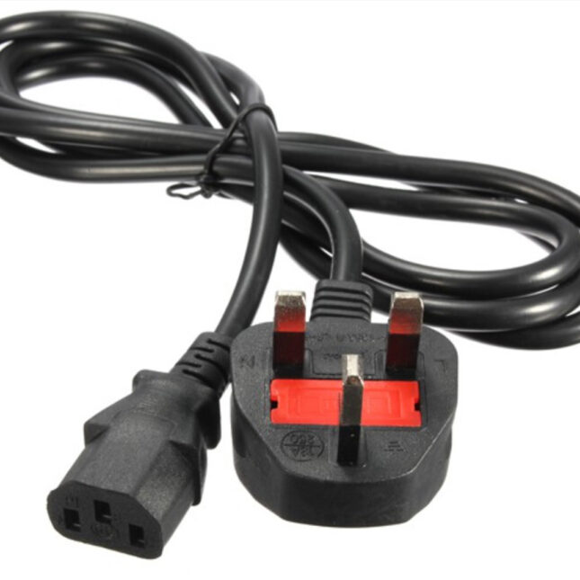 Slimline curve black plug 5