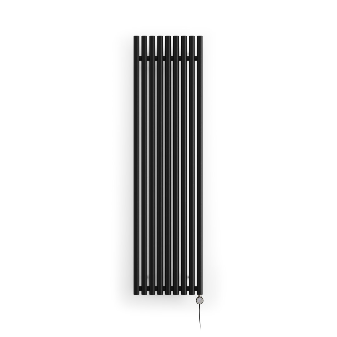 levanto vertical electric radiator black color