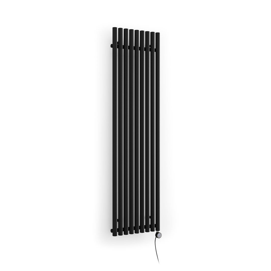 levanto vertical electric radiator black color