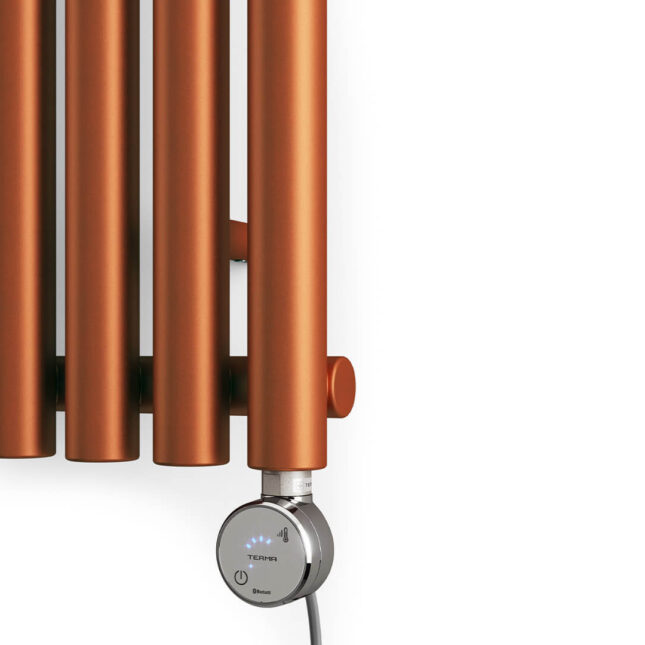 2222Levanto Vertical Electric Radiator True Copper Controls22