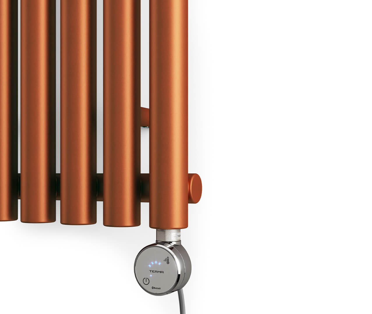 2222Levanto Vertical Electric Radiator True Copper Controls22