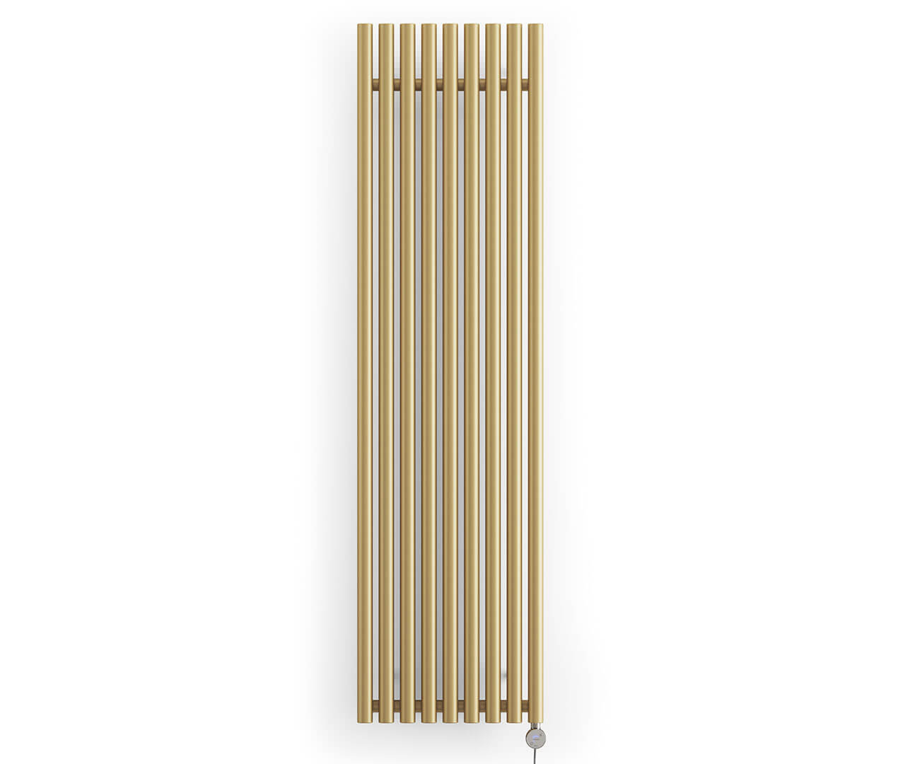 Levanto Vertical Electric Radiator Brass 1000W Front Image