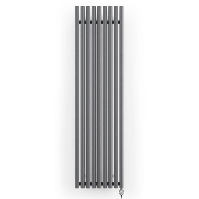 Levanto Vertical Electric Radiator Modern grey 1000W Front Image