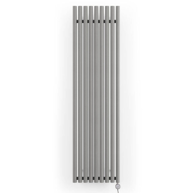 Levanto Vertical Electric Radiator Salt N Pepper 1000W Front Image