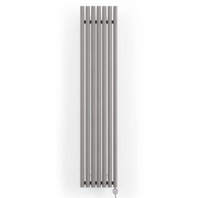 Levanto Vertical Electric Radiator Salt N Pepper Front Image