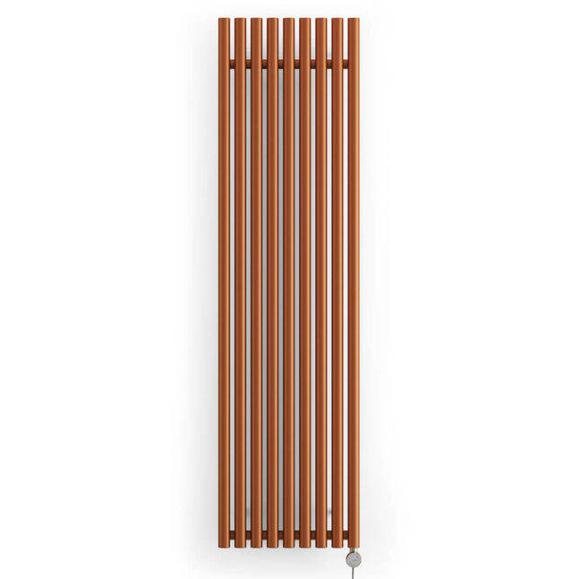 Levanto Vertical Electric Radiator True Copper 1000W Front Image