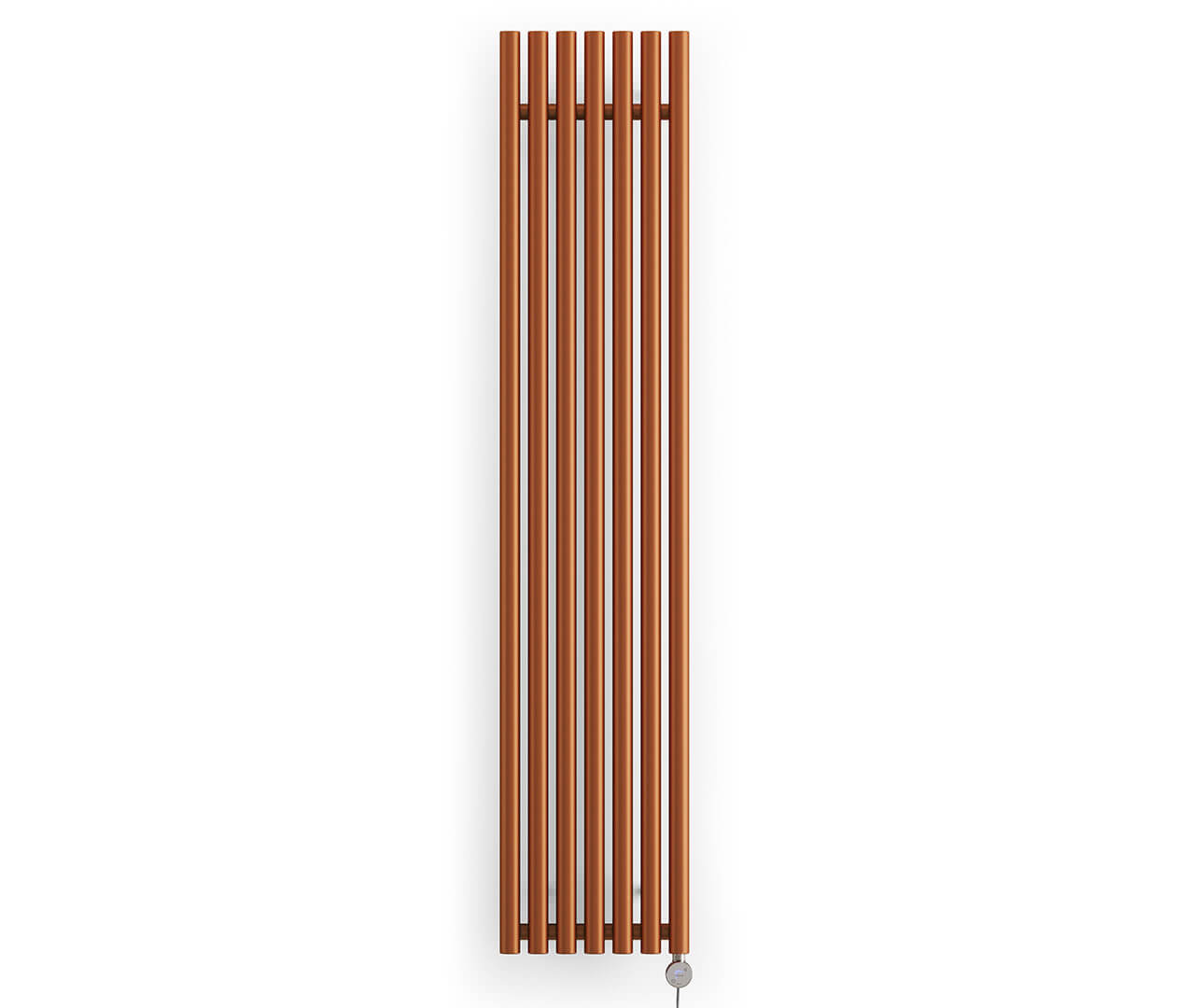 Levanto Vertical Electric Radiator True Copper Front