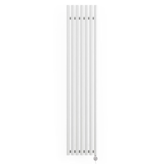 Levanto Vertical Electric Radiator White Front