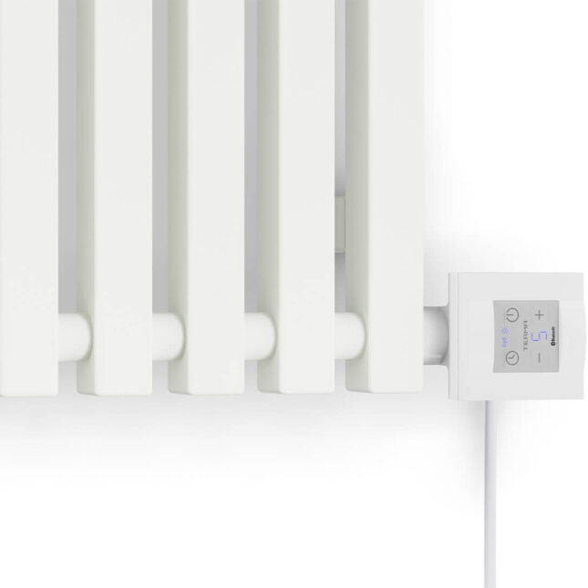 Morrano Designer Electric Radiator Sea Salt White Control 1000W