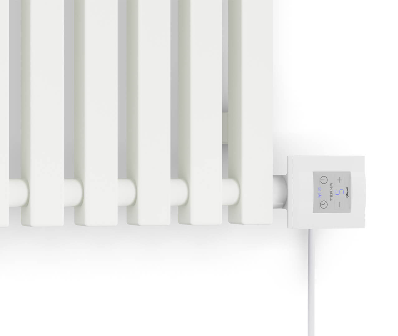 Morrano Designer Electric Radiator Sea Salt White Control 1000W