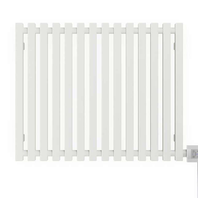 Morrano Designer Electric Radiator Sea Salt White Front Image