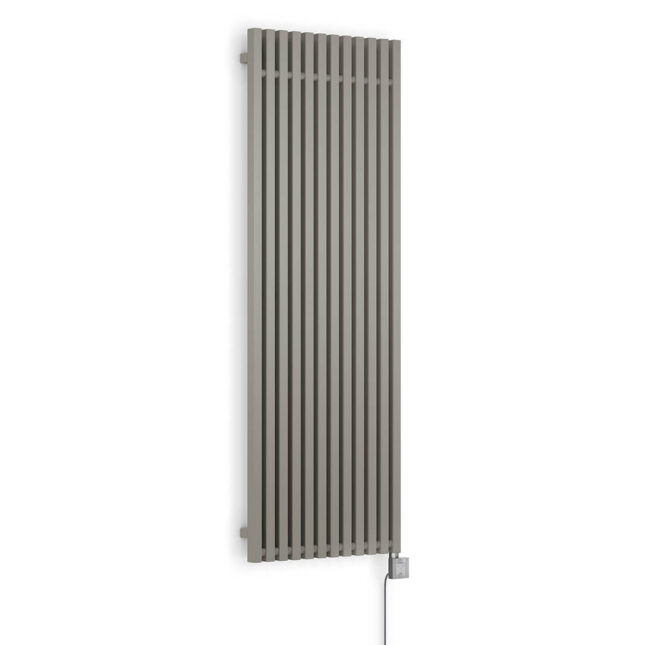 Morrano Vertical Electric Radiator Metallic Stone Side