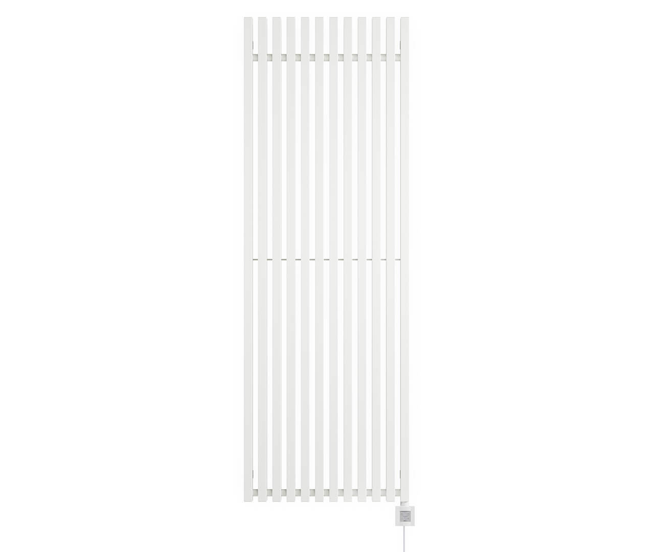 Morrano Vertical Electric Radiator Sea Salt White Front