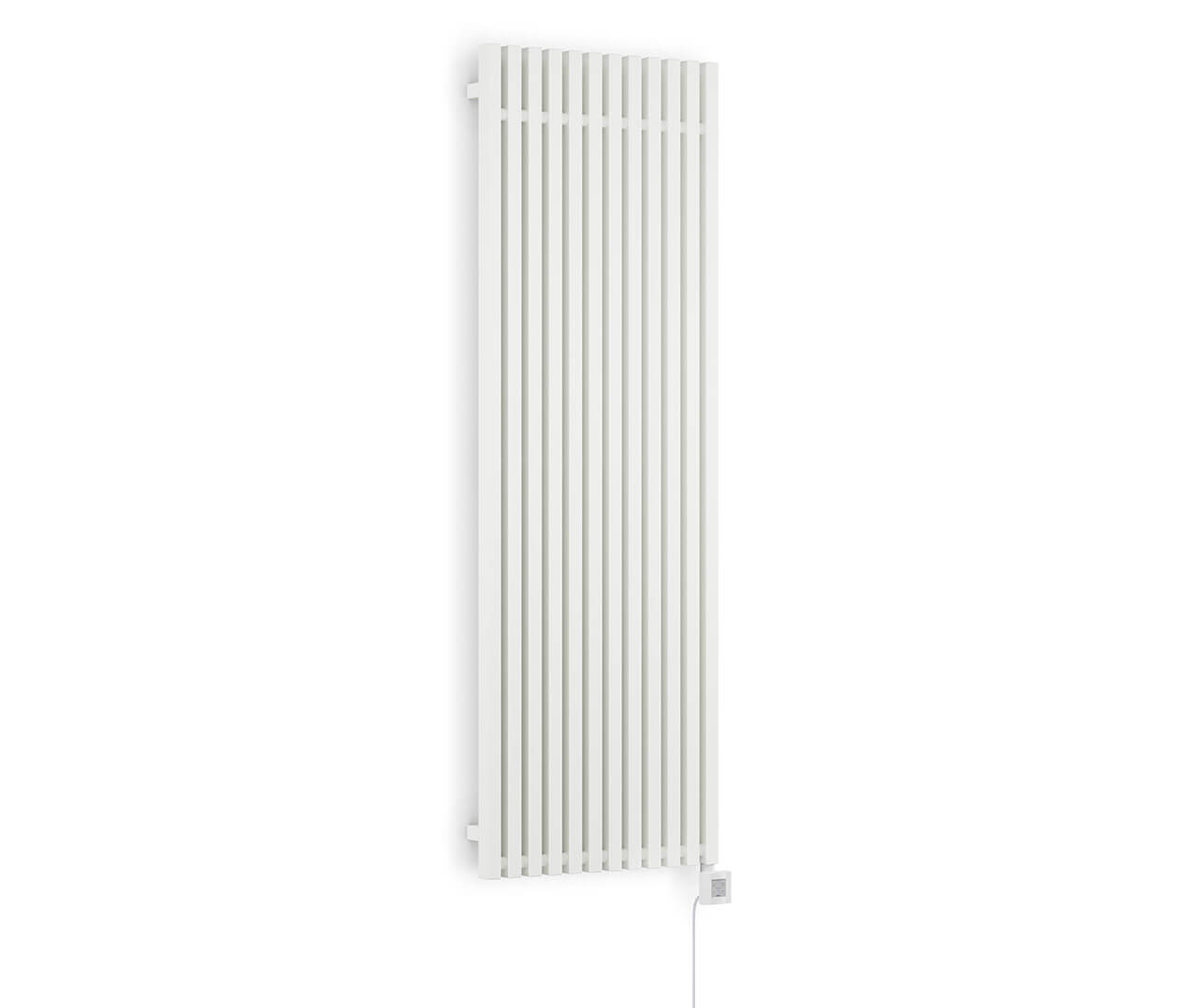 Morrano Vertical Electric Radiator Sea Salt White Side