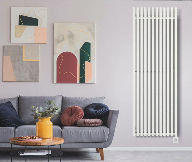 Morrano Vertical Electric Radiator - White