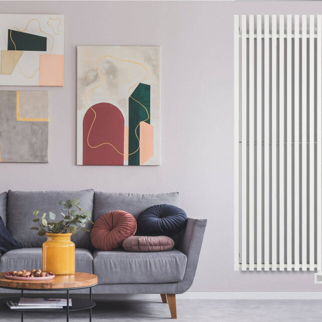 Morrano Vertical Electric Radiator White