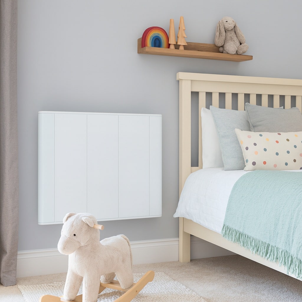 Bedroom electric radiator Slimline Curve