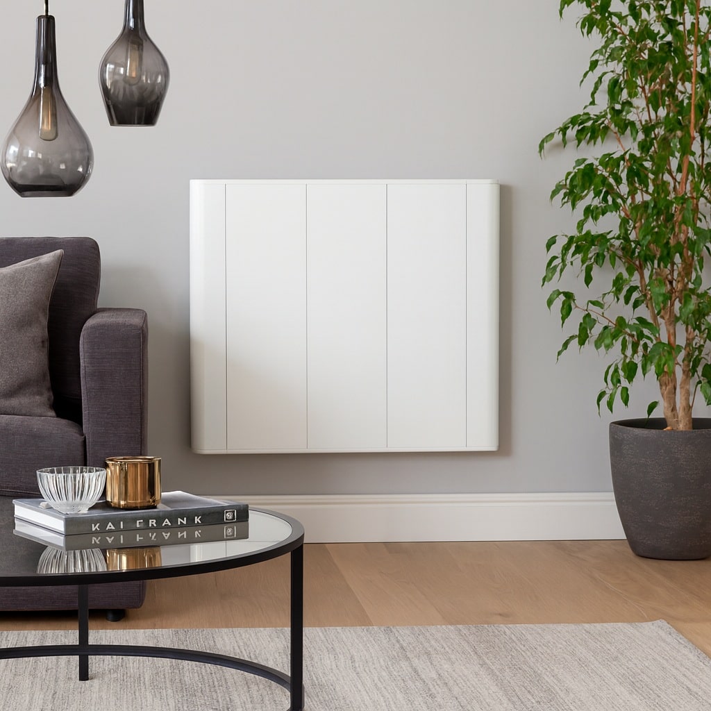 Living room Slimline Curve electric radiator 16a