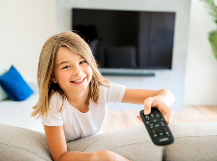 a child smiling and feeling safe