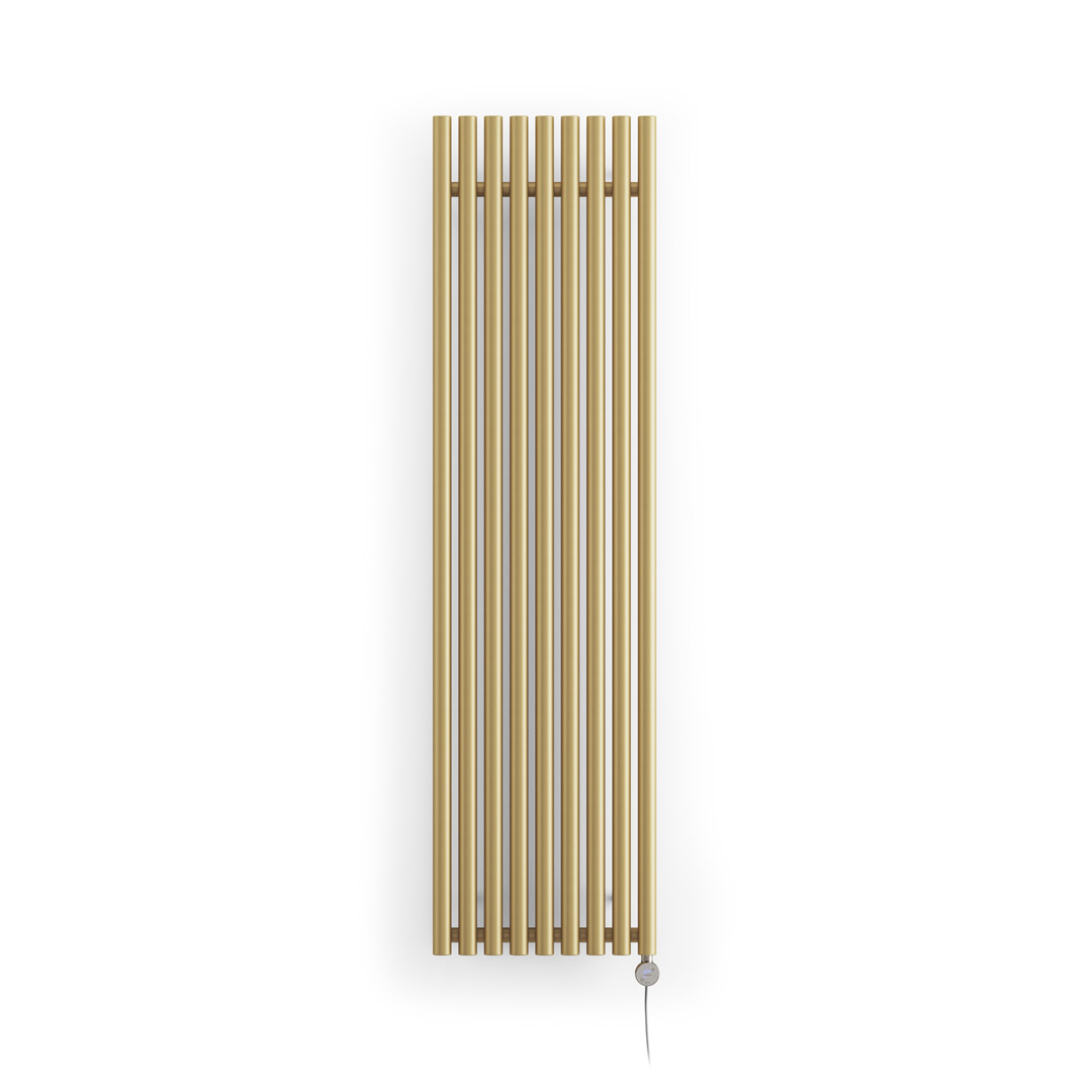 levanto vertical electric radiator brass color