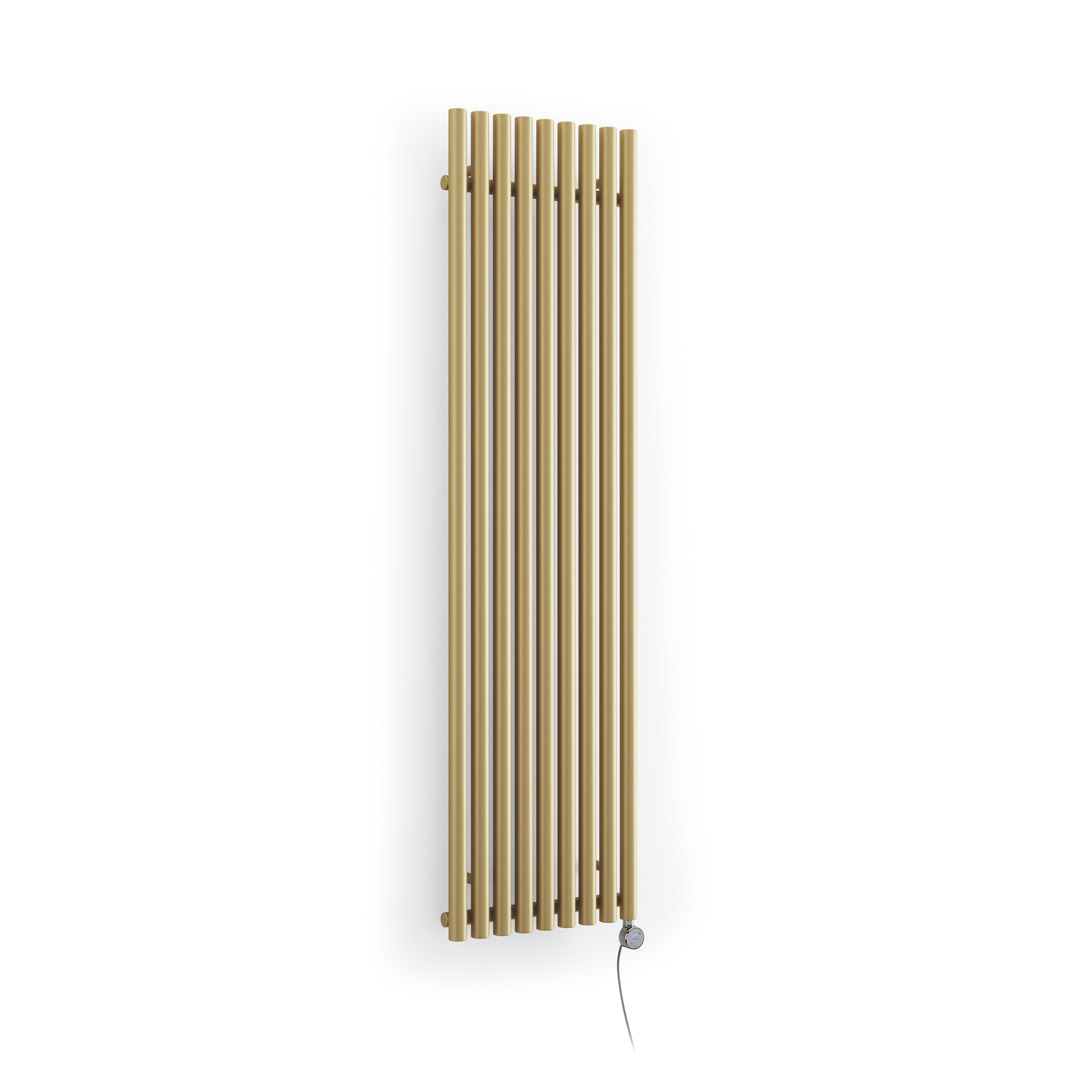 levanto vertical electric radiator brass color