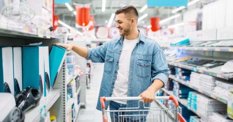 man choosing smartly which to buy appliances