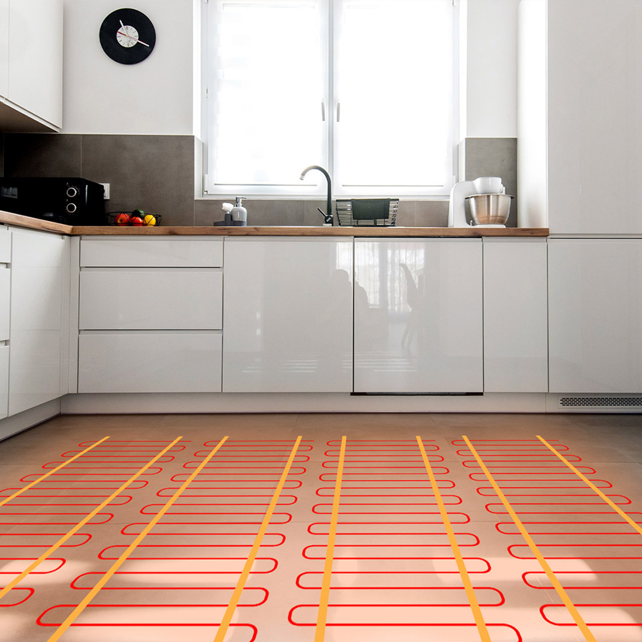 cozee underfloor heating kit kitchen