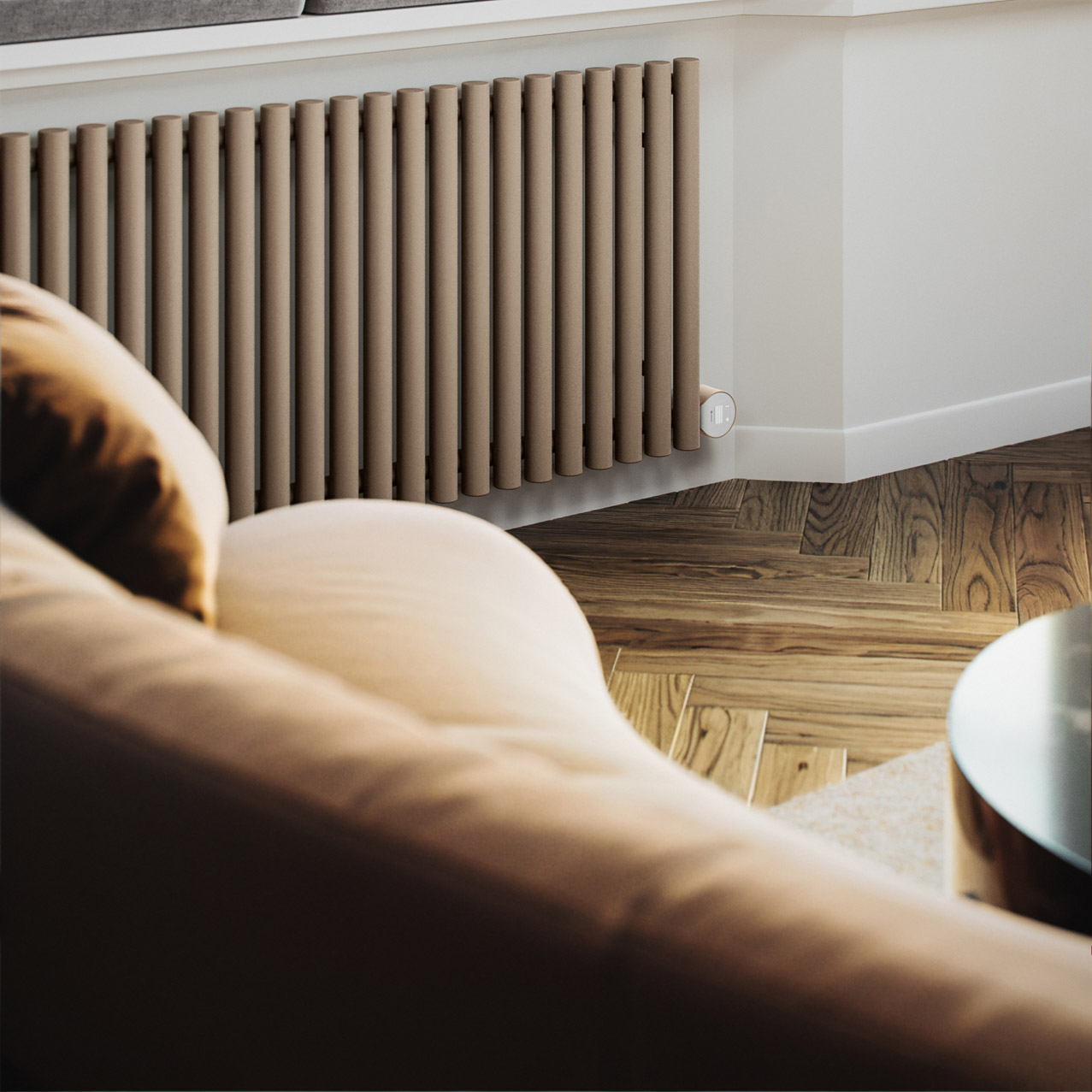 levanto horizontal electric radiator 580x1195mm 1000w wifi brown 4