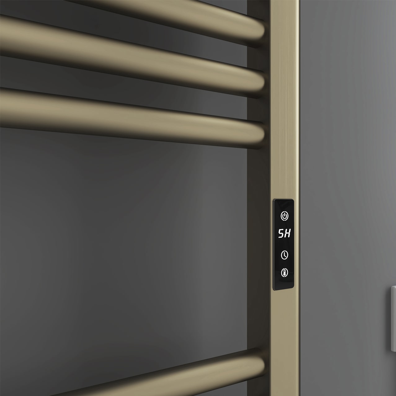 Melino electric towel rail Brass 2 min
